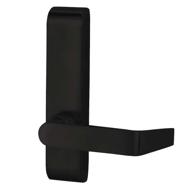 Electrified Lever Trim with Blank Escutcheon, Fail Safe, 06 Lever Style, Black Painted Finish, Left